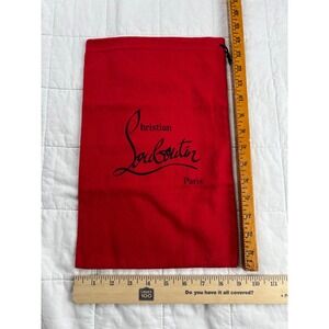 Christian Louboutin‎ Red Dust Bag Paris Logo Shoe Bag Pouch Storage